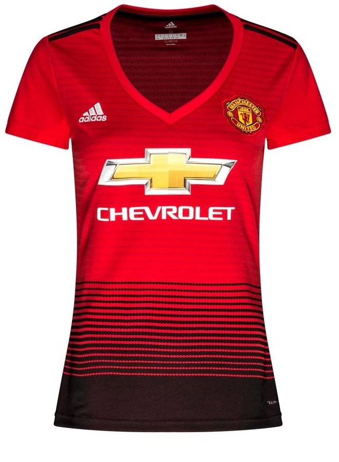 Camisa feminina oficial Adidas Manchester United 2018 2019 I 